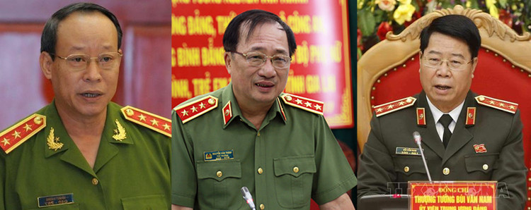 3 thượng tướng thôi chức vụ Thứ trưởng Bộ Công an từ 1/6 - 1