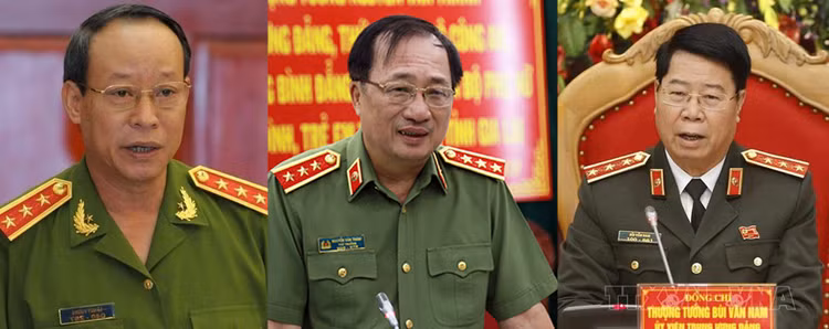 3 thượng tướng thôi chức vụ Thứ trưởng Bộ Công an từ 1/6 - 1