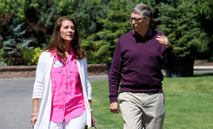 Bill và Melinda Gates tại một sự kiện ở Sun Valley, Idaho năm 2014. Ảnh: Reuters.