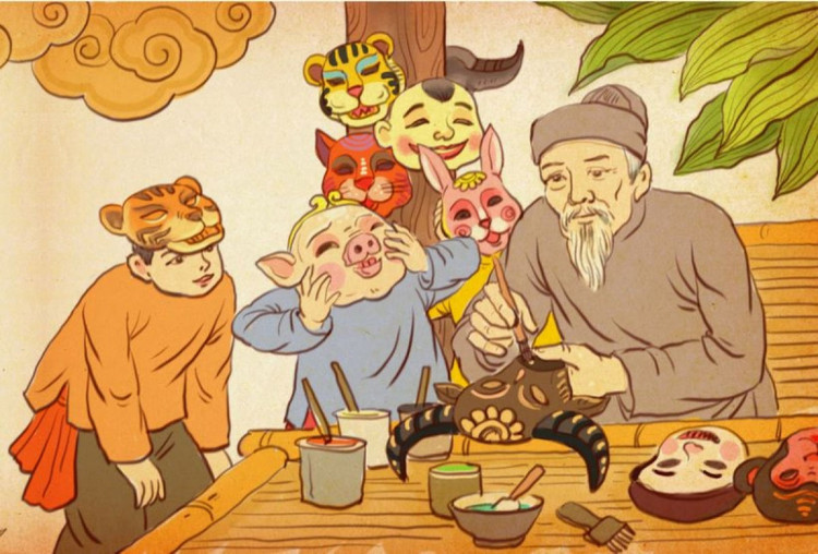 Mặt nạ giấy bồi - đồ chơi Trung thu truyền thống xưa được giới thiệu tại triển lãm