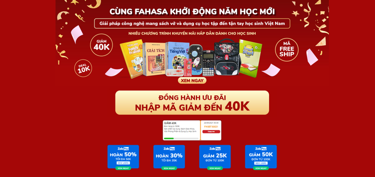 Nhiều nhà sách tung ra hàng hoạt chương trình giảm giá