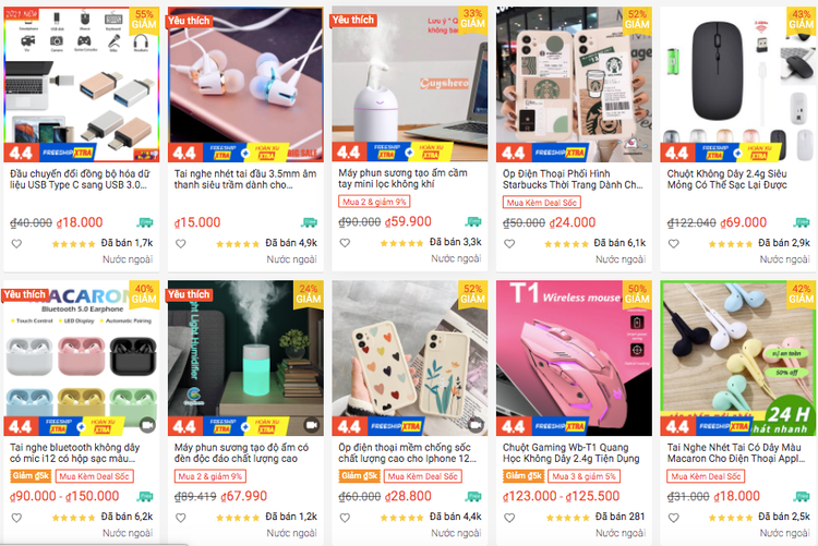 gian hang quoc te tren san thuong mai dien tu Viet Nam anh 3