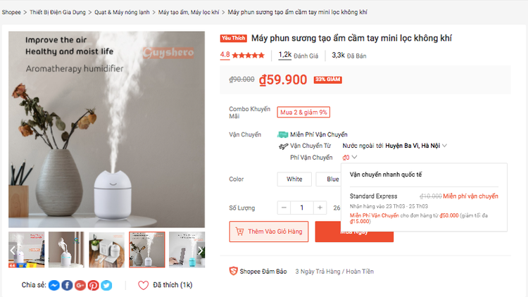 gian hang quoc te tren san thuong mai dien tu Viet Nam anh 1