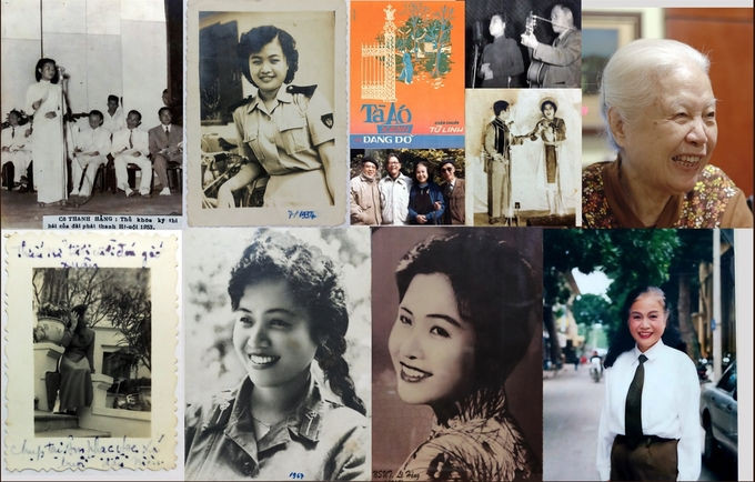 Nghệ sĩ Lê Hằng theo thời gian. Ảnh: Nhà văn Trương Quý.