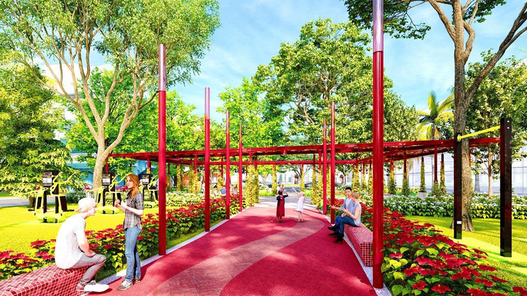‏Hệ thống công viên với đầy đủ tiện ích mang đến những trải nghiệm ấn tượng cho cư dân và du khách.‏‏ ‏‏Ảnh phối cảnh minh họa.