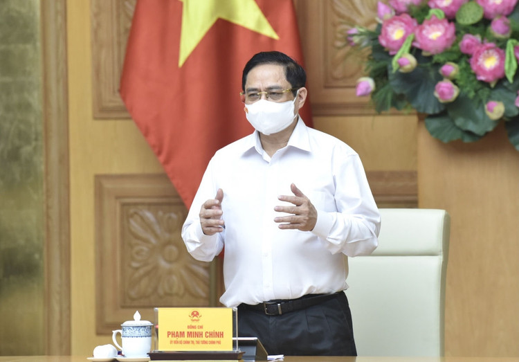 Thủ tướng phát biểu tại buổi làm việc. 