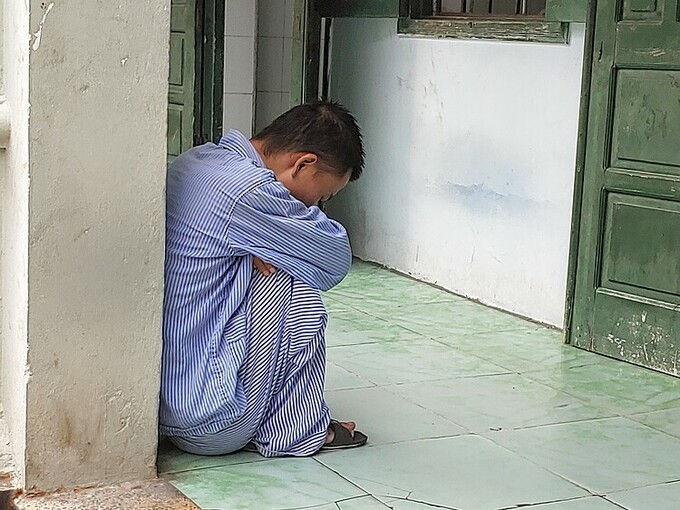 Bệnh nhân tâm thần điều trị tại Bệnh viện Tâm thần Hà Nội. Ảnh: Thúy Quỳnh