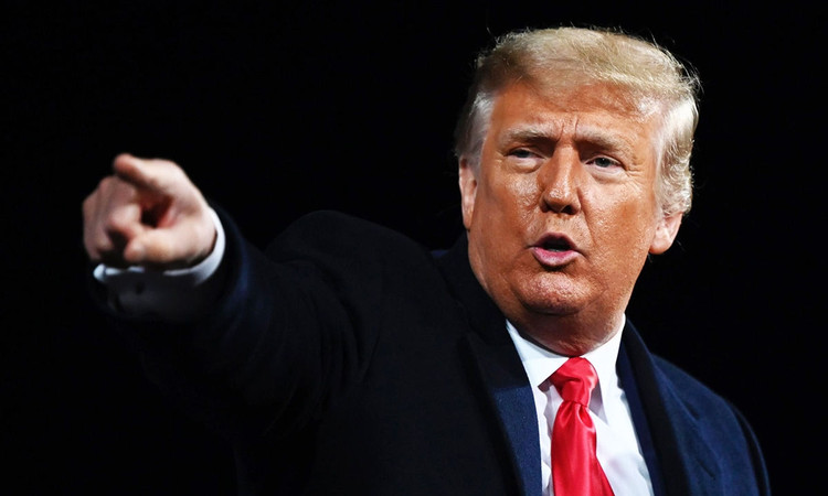 Cựu Tổng thống Trump tại cuộc vận động cho đảng Cộng hòa ở bang Georgia hôm 5/12/2020. Ảnh: AFP