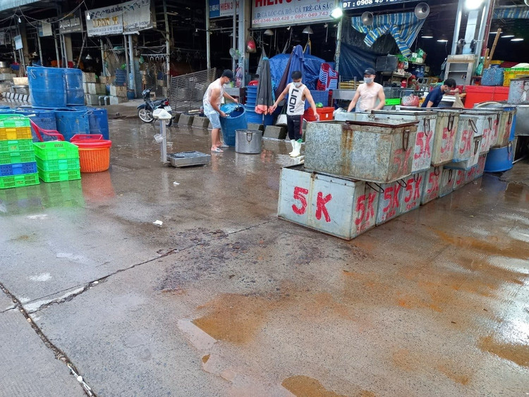 Chợ đầu mối Bình Điền hiện chỉ là nơi giao nhận hàng hóa, không diễn ra hoạt động mua bán giao dịch và sơ chế tại chỗ.