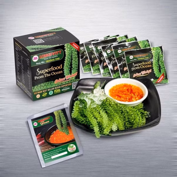 Rong nho Trường Thọ – sản phẩm nông nghiệp mới đem lại thành công cho Công ty TNHH Seagrapes Vietnam. Rong nho Trường Thọ – sản phẩm nông nghiệp mới đem lại thành công cho Công ty TNHH Seagrapes Vietnam.