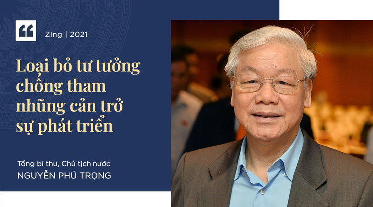 Phát biểu tại Hội nghị trực tuyến của Chính phủ với các địa phương cuối năm 2020, Tổng bí thư, Chủ tịch nước Nguyễn Phú Trọng nhấn mạnh một trong những nhiệm vụ trọng tâm 2020 là chấn chỉnh, đấu tranh loại bỏ tư tưởng bàn lùi, lo ngại rằng việc đấu tranh phòng, chống tham nhũng sẽ cản trở sự phát triển, làm nhụt chí. “Những ai có tư tưởng ấy thì hãy đứng sang một bên để người khác làm”, ông quán triệt.