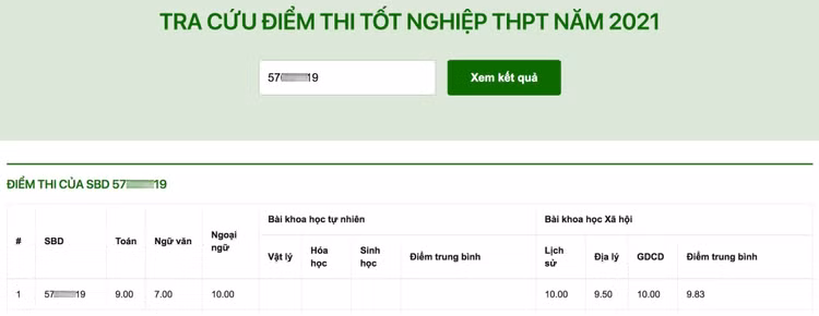 Xuất hiện thí sinh giành tới 3 điểm 10 kỳ thi tốt nghiệp THPT 2021 - 3