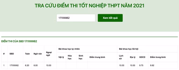 Xuất hiện thí sinh giành tới 3 điểm 10 kỳ thi tốt nghiệp THPT 2021 - 2