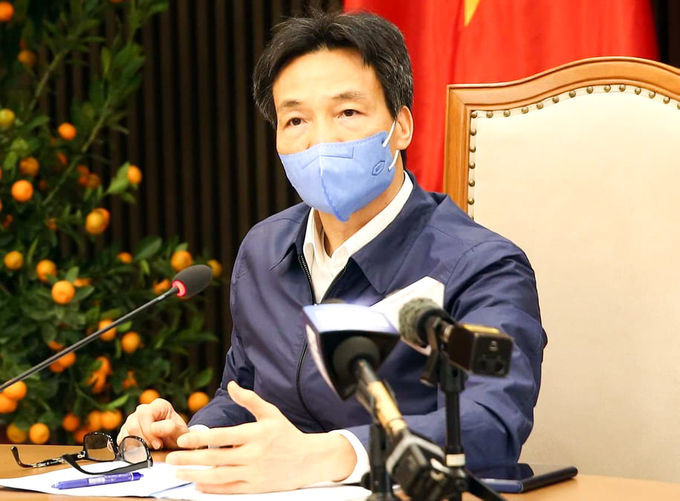 Phó thủ tướng Vũ Đức Đam phát biểu tại cuộc họp. Ảnh: Đình Nam