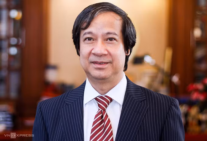 Tân Bộ trưởng Giáo dục Đào tạo Nguyễn Kim Sơn. Ảnh: Giang Huy