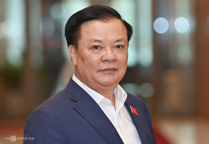 Bí thư Thành ủy Hà Nội, Bộ trưởng Tài chính Đinh Tiến Dũng. Ảnh: Giang Huy