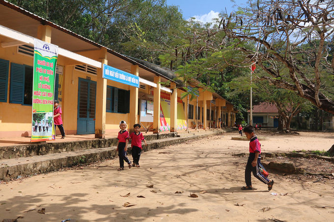 Trường tiểu học Suối Trầu nằm trong khu vực xây sân bay Long Thành sẽ phải di dời trong thời gian tới. Ảnh:Phước Tuấn.