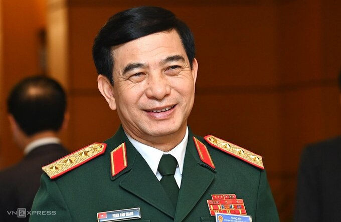 Bộ trưởng Quốc phòng - thượng tướng Phan Văn Giang. Ảnh: Giang Huy