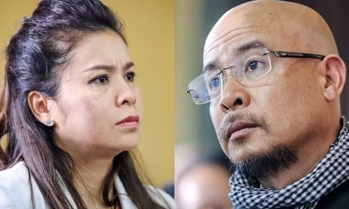 Bà Thảo, ông Vũ tại tòa. Ảnh: Thành Nguyễn.