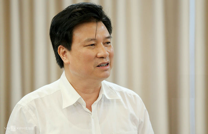 Thứ trưởng Nguyễn Hữu Độ trong một cuộc họp tại trụ sở Bộ Giáo dục và Đào tạo. Ảnh: Dương Tâm.