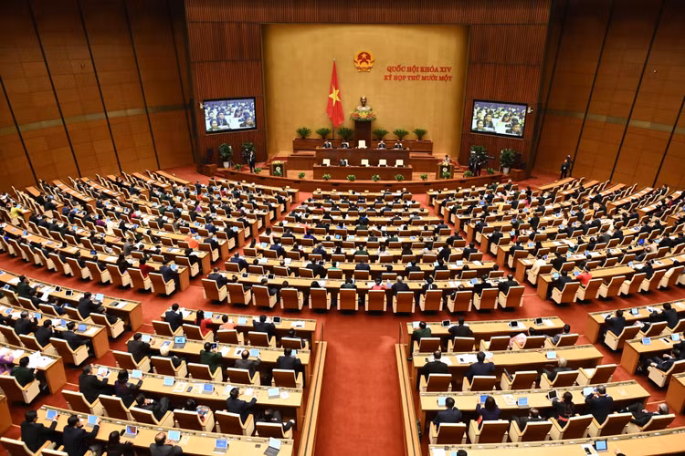 Ngày 8/4 là ngày làm việc cuối cùng của kỳ họp 11 Quốc hội khóa XIV. Ảnh: Thuận Thắng.