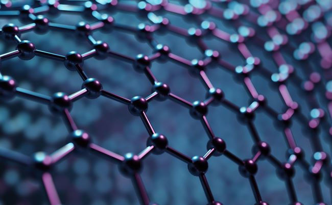 Cấu trúc của graphene - vật liêu siêu mỏng nhẹ, siêu bền và siêu cứng, có độ dày bằng một nguyên tử.