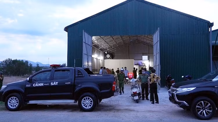 Vụ việc đang được lực lượng chức năng tiến hành điều tra. (Ảnh: Công an tỉnh Bình Thuận cung cấp)