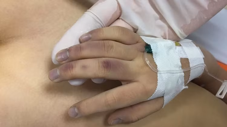 Bé gái tử vong trước khi đến bệnh viện /// Bvcc