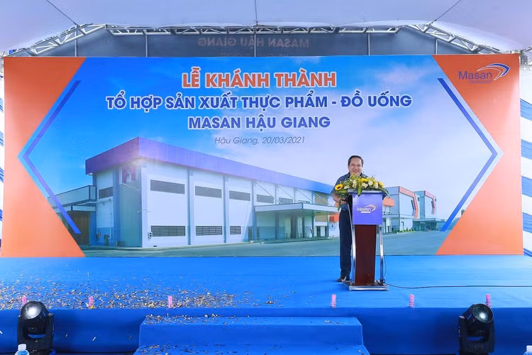 Ông Trương Công Thắng, Tổng Giám đốc Masan Consuner phát biểu tại buổi lễ.