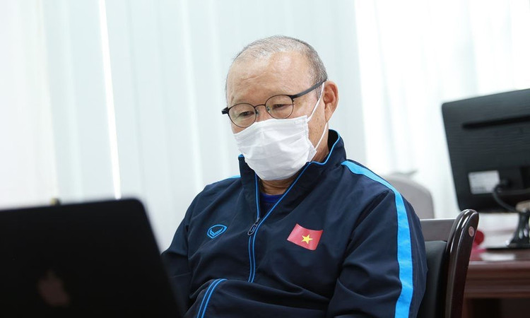 Huấn luyện viên Park Hang-seo sẽ tham dự theo hình thức trực tuyến. Ảnh: VFF