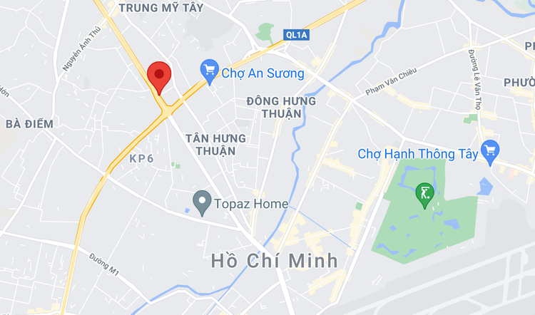 treo co truoc ben xe An Suong anh 2