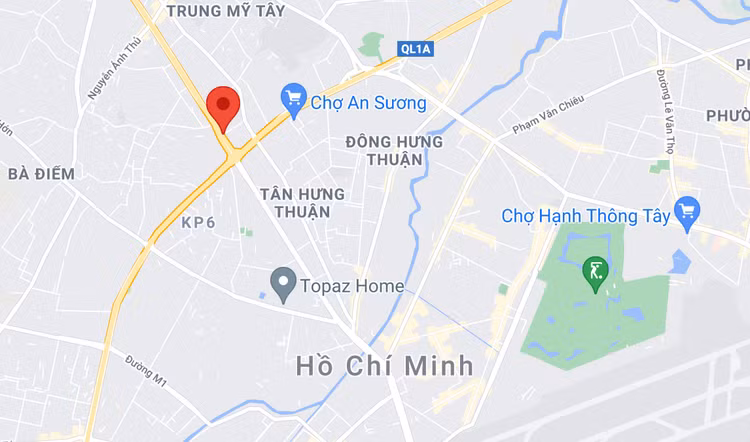 treo co truoc ben xe An Suong anh 2