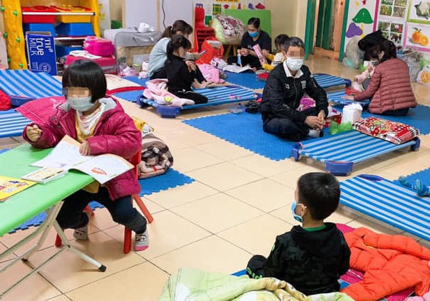 75 tre mam non Hai Duong cach ly anh 1