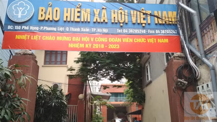 Trụ sở Bảo hiểm xã hội Việt Nam tại Hà Nội. (Ảnh: Cổng thông tin điện tử Bảo hiểm xã hội Việt Nam)