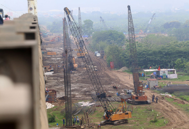 Công trường hai dự án giao thông 3.200 tỷ đồng ở thủ đô ảnh 7