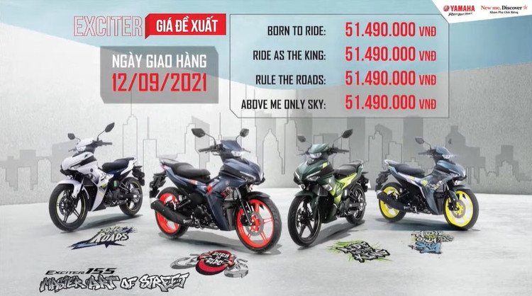 Giá lăn bánh xe Yamaha Exciter 155 VVA mới nhất