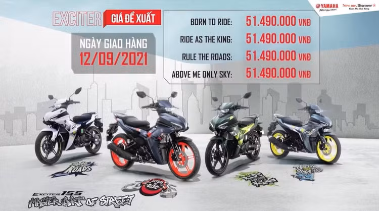 Giá lăn bánh xe Yamaha Exciter 155 VVA mới nhất