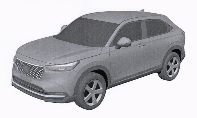 HR-V thế hệ mới bằng sáng chế lộ diện. Ảnh: Honda