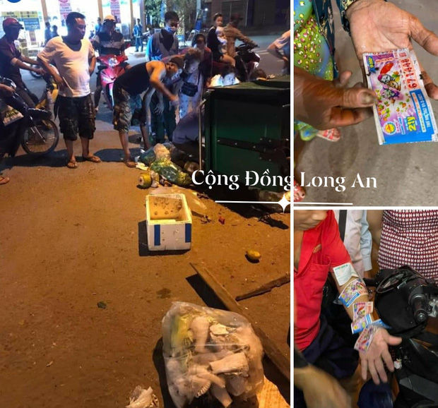 Long An: Vứt nhầm 12 tờ vé số trị giá 180 triệu đồng, cả xóm lục tung thùng rác tìm giữa đêm khuya - Ảnh 1.