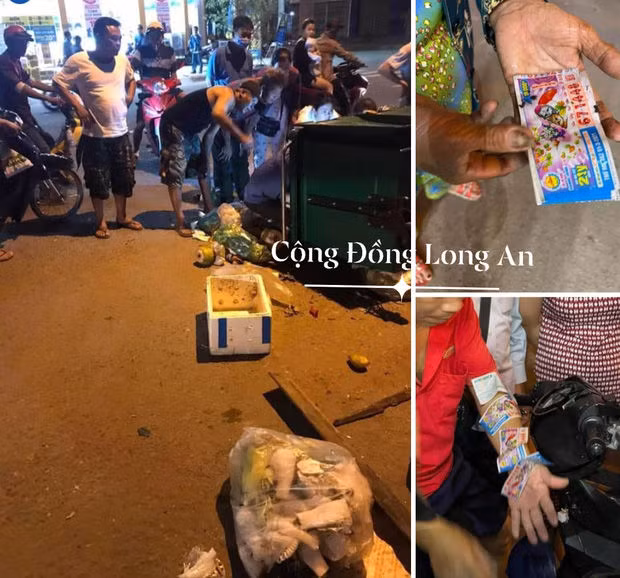 Long An: Vứt nhầm 12 tờ vé số trị giá 180 triệu đồng, cả xóm lục tung thùng rác tìm giữa đêm khuya - Ảnh 1.