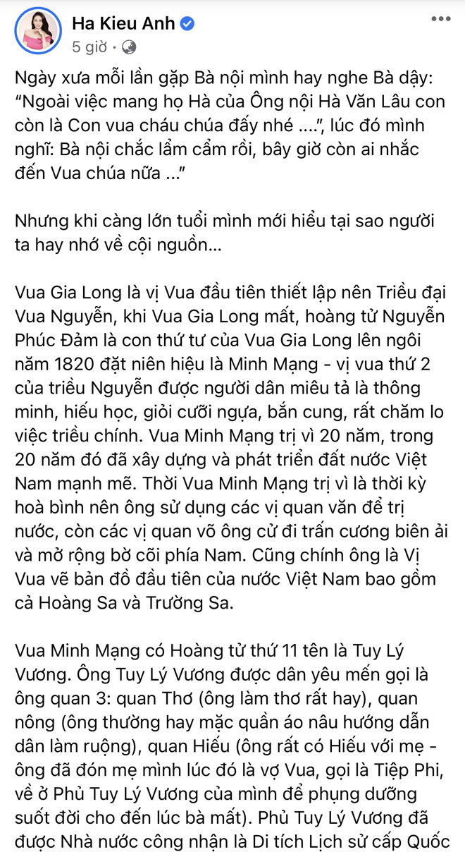 Hà Kiều Anh chính thức lên tiếng và xin lỗi khán giả về ồn ào "Công chúa triều Nguyễn" ảnh 2