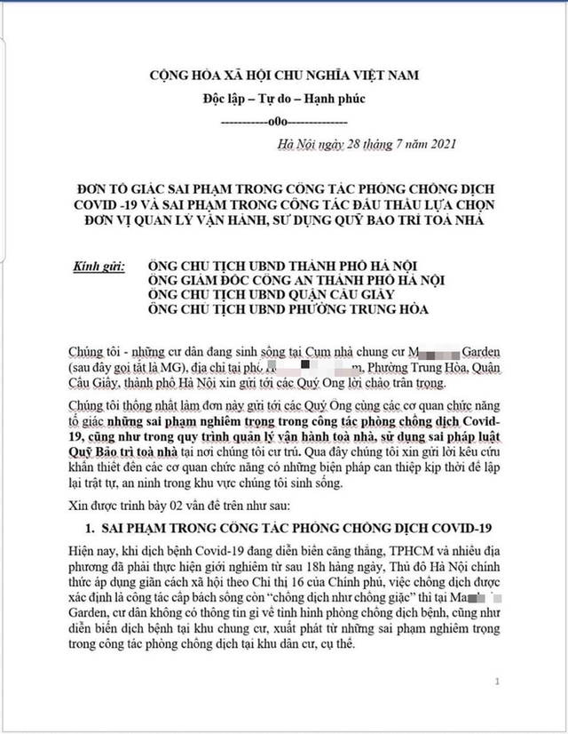 Nội chiến tại chung cư cao cấp bậc nhất Hà Nội: Cư dân tố Ban Quản trị tư túi cá nhân, mời thầu không minh bạch, biến toà nhà “chanh xả” thành khu tái định cư “bẩn, thối, lôm côm” - Ảnh 1.