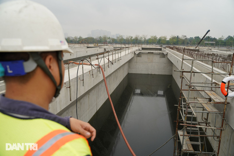 Cận cảnh nhà máy xử lý nước thải lớn nhất miền Bắc dần hình thành - 7