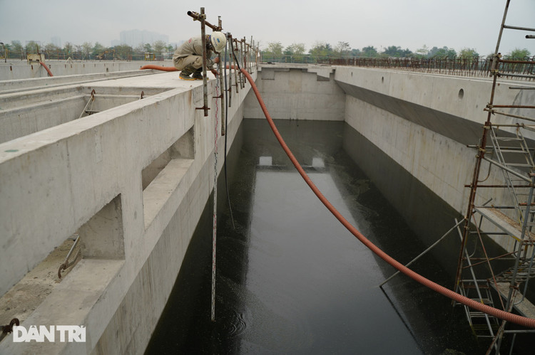 Cận cảnh nhà máy xử lý nước thải lớn nhất miền Bắc dần hình thành - 8