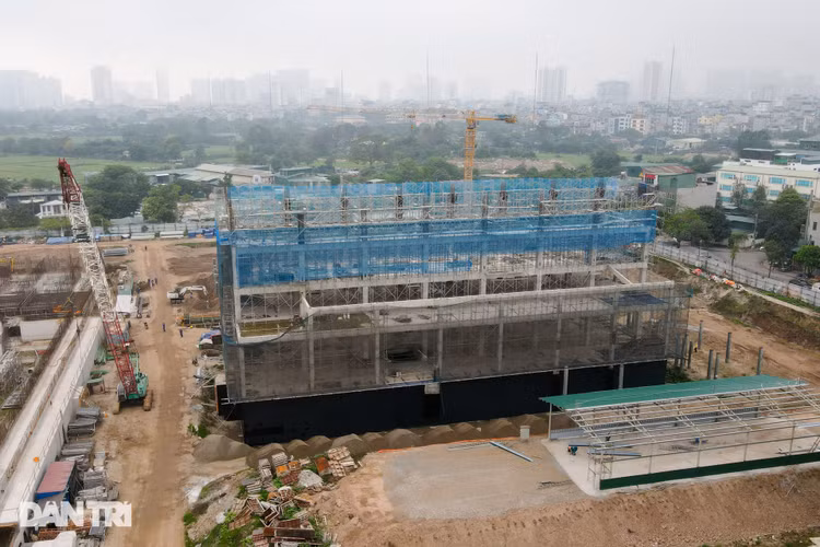 Cận cảnh nhà máy xử lý nước thải lớn nhất miền Bắc dần hình thành - 10