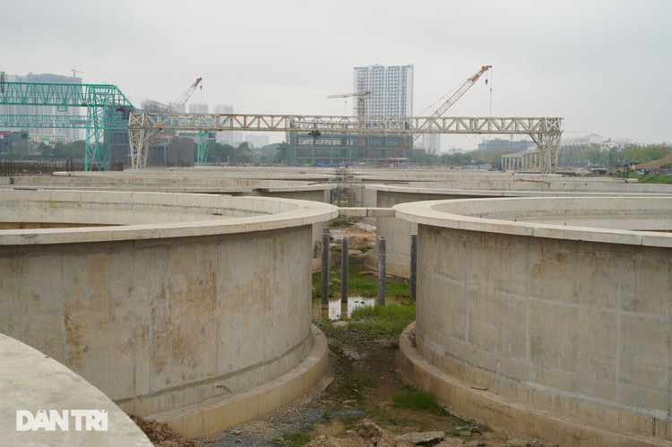 Cận cảnh nhà máy xử lý nước thải lớn nhất miền Bắc dần hình thành - 3