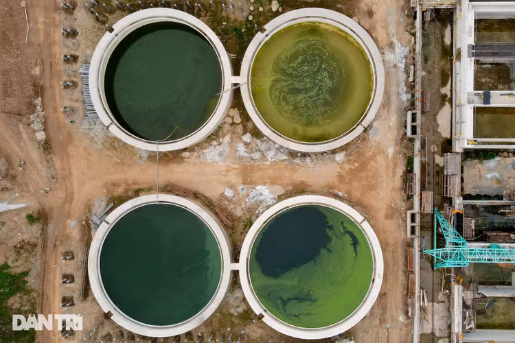 Cận cảnh nhà máy xử lý nước thải lớn nhất miền Bắc dần hình thành - 2