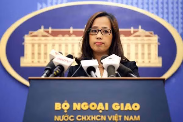 Phó phát ngôn Bộ Ngoại giao Phạm Thu Hằng /// Ảnh Gia Hân