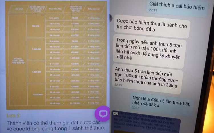 Trò chơi cá cược bóng đá qua mạng dụ dỗ, bủa vây người dùng - 2