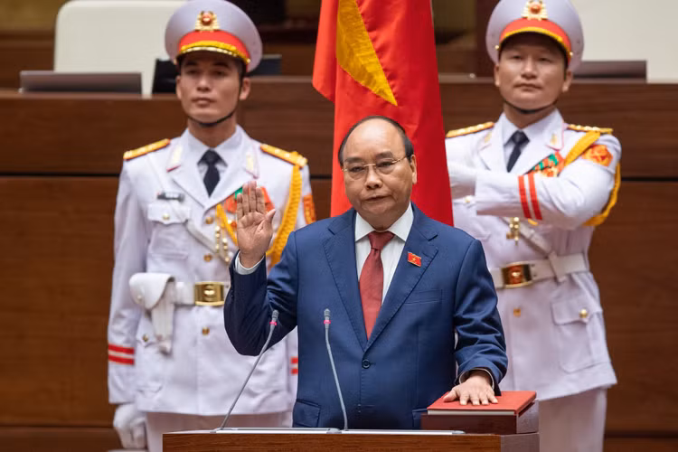 Ông Nguyễn Xuân Phúc tiếp tục được bầu giữ chức Chủ tịch nước nhiệm kỳ 2021-2026. Ảnh: Thuận Thắng.